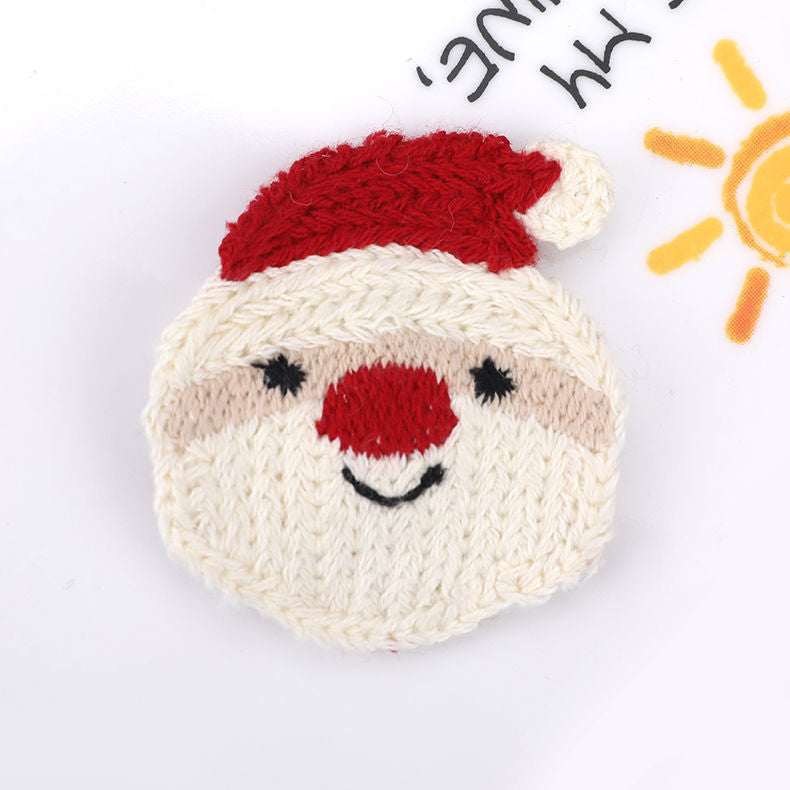 Wholesale Christmas Woolen Knitted Hair Clips